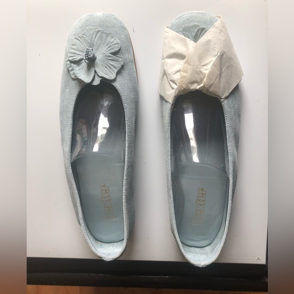 ❤️❤️New, Dexter Flats in Blue Suede, Size 11 - Picture 1 of 2